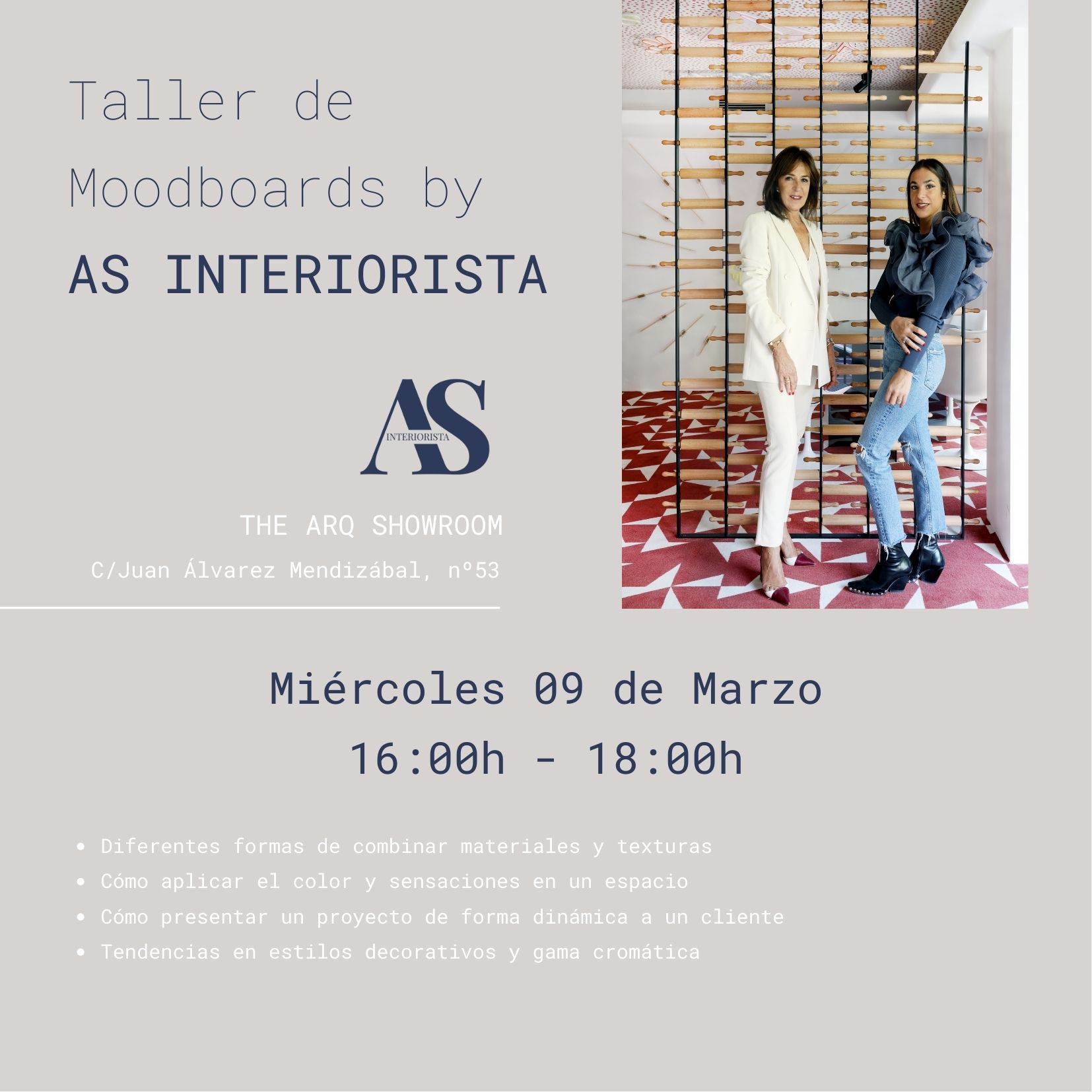 Taller de Moodboards by AS INTERIORISTA